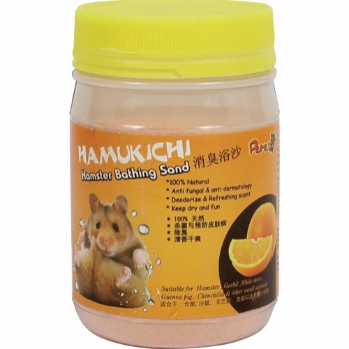 Hamukichi badesand til hamster med apelsinlukt