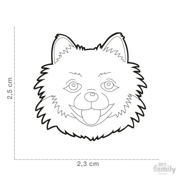 Myfamily Pomeranian IDtag