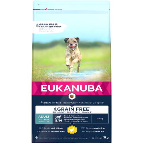 Eukanuba Grain Free Adult Small & Medium Breed Chicken