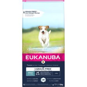 Eukanuba Grain Free Adult Small & Medium Breed Ocean Fish