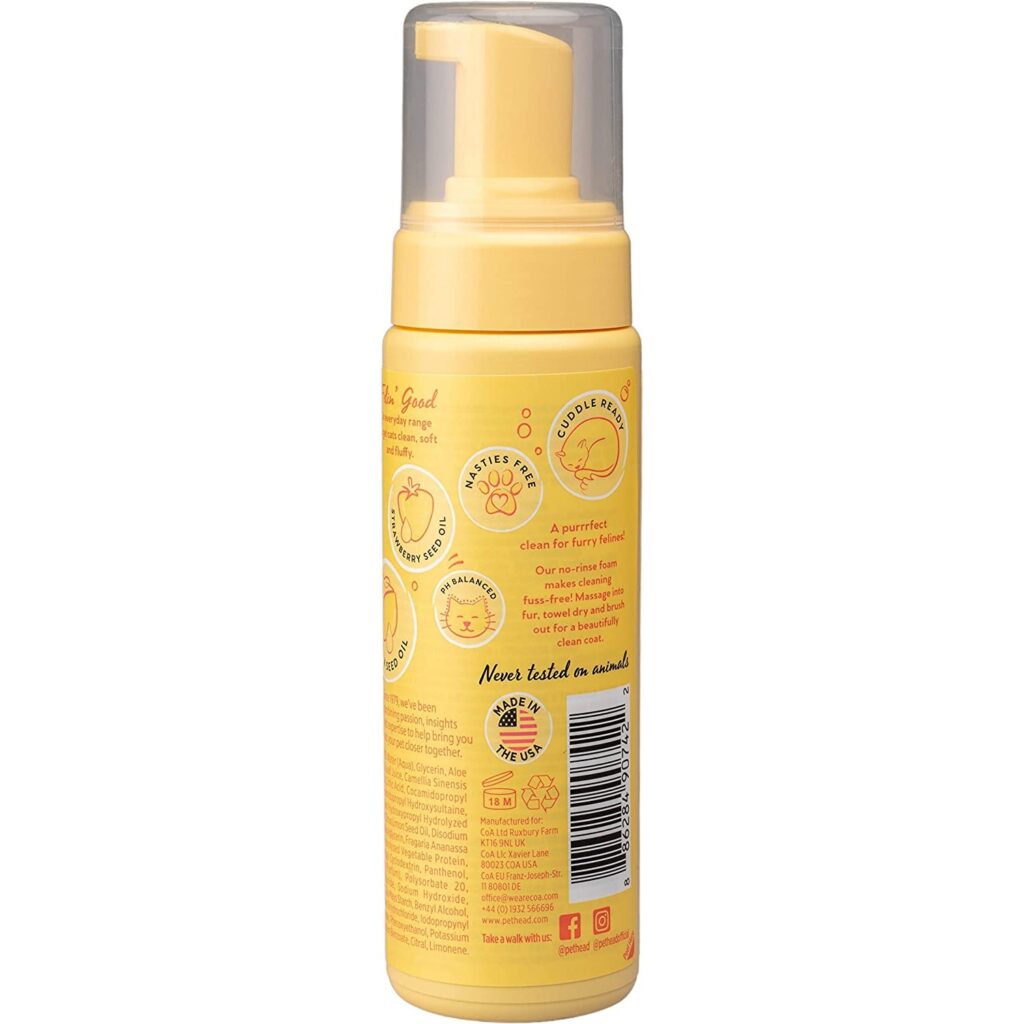 Pet Head Lemonberry Quick Fix No Rinse Foam Vaskeskum