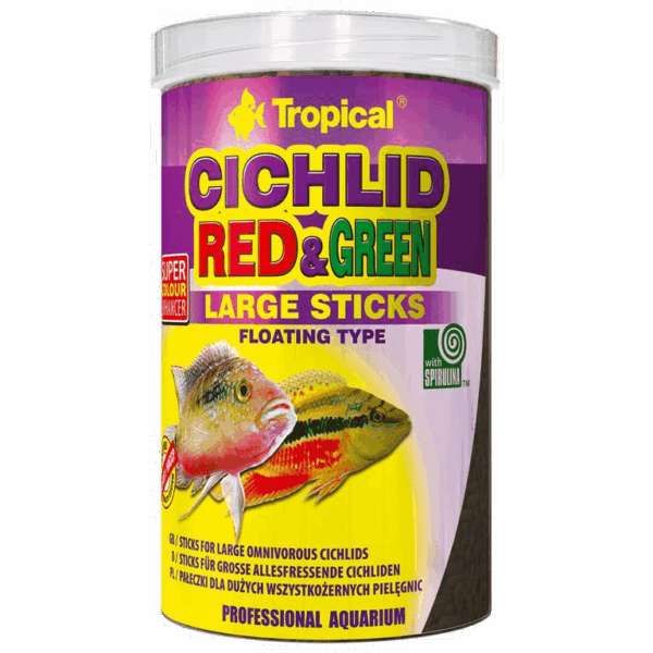 Tropical cichild red & green sticks large1000ml