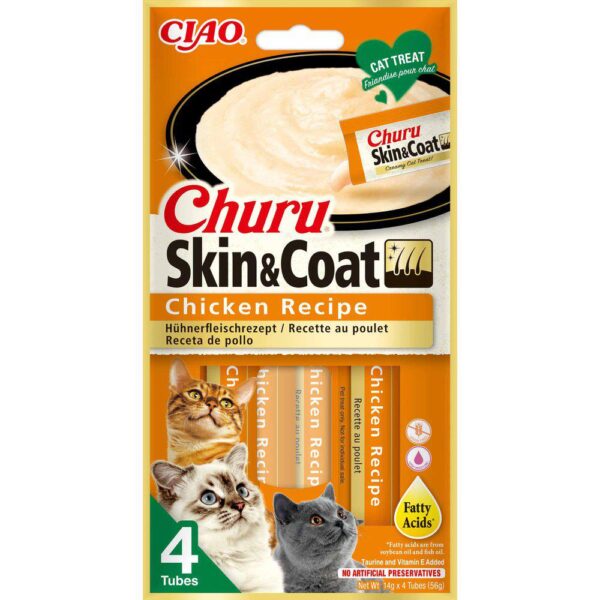 Churu Skin & Coat Chicken, 4st