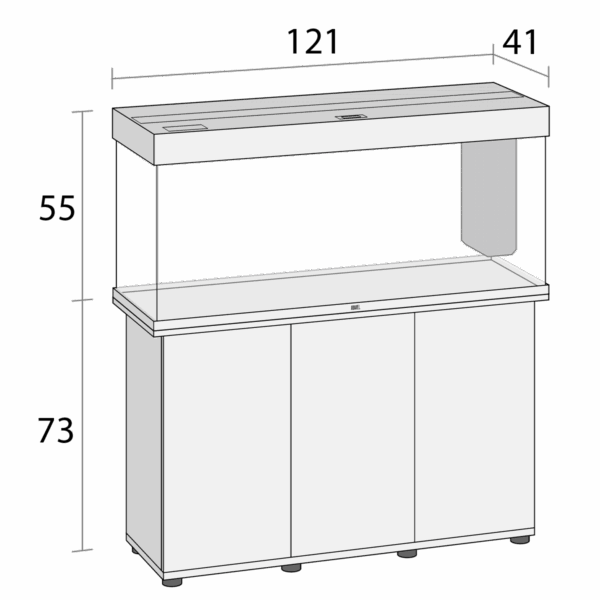 Juwel Akvariebord SBX 240 121x41x73cm