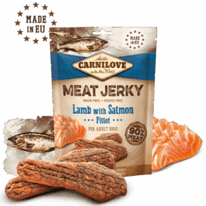 Carnilove Meat Jerky Hundesnacks Tørkede Fileter Lam & Laks