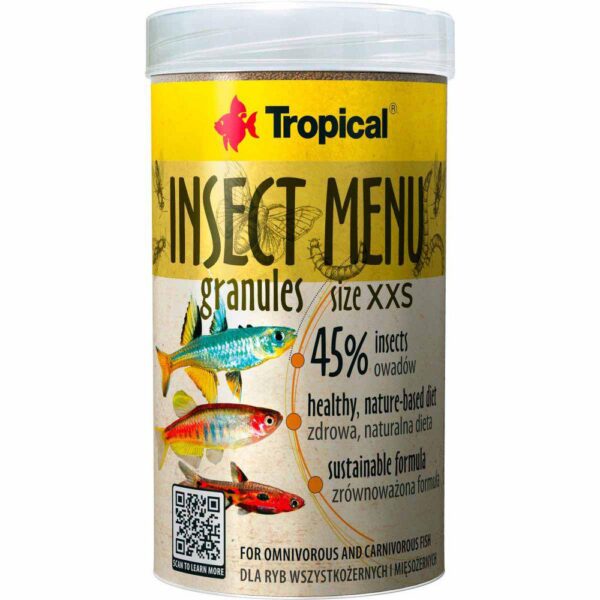 Tropical insekt meny granulat XXS