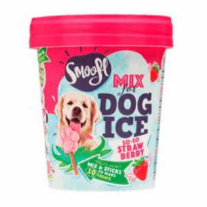 Smoofl Dog Ice Mix Hundeiskrem Jordbærsmak